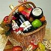 Wine and cheese gift basket 