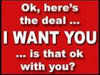 i want you...