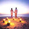 Romantic night on the beach