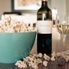 Popcorn and wine