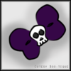 Purple Skull Bow