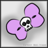 Lilac Skull Bow