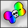 Rainbow Skull Bow