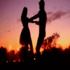 A dance in the sunset ღ