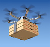 Pizza drone delivery