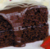 A piece of  chocolates  cake