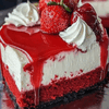 Red Velvet Strawberry Cheesecake