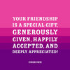 your friendship is a gift